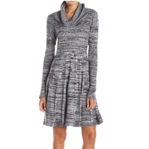 Calvin Klein Women's Cowl Marled Sweater Dress